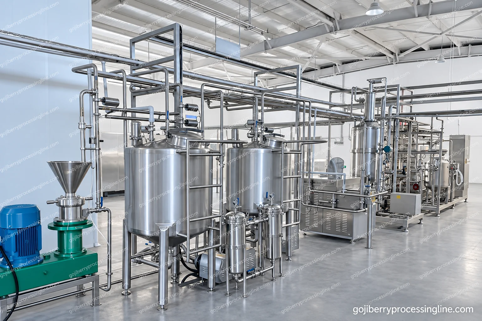 Goji Puree and Juice Processing Line